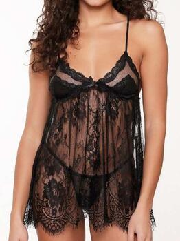 LingaDore Night 7809 Black Slipdress