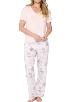 LingaDore Night 8407 Apricot/Print Nightdress