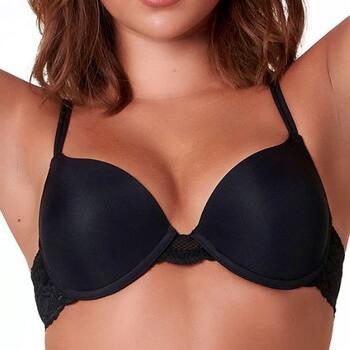 After Eden Puck Black Push Up bra