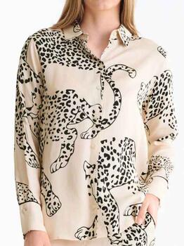 Lisca Nachtmode Tamara Leopard Spots Blouse