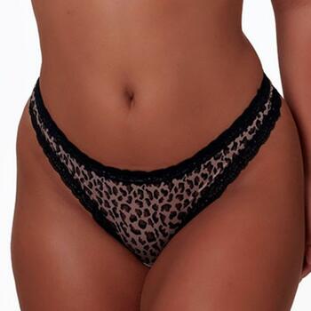 After Eden Giselle Animal Print Thong