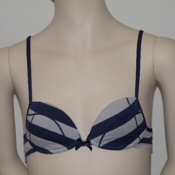 BOOBS & BLOOMERS SUMMER STRIPES Blauw/Grijs voorgevormde meisjesbeha