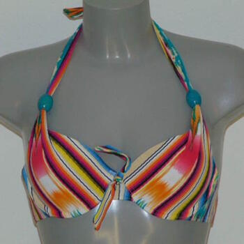 ROYAL LOUNGE JUNKY BEACH PLAYA ESMERALDA Stripe print halter top