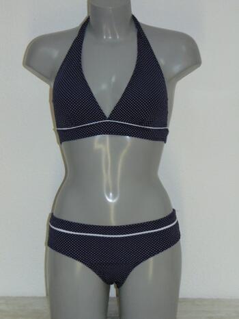 NICKEY NOBEL ARE YOU DOTTED Blue Triangle Bikinitop + Brief 