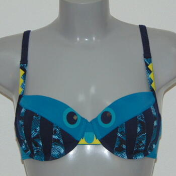 MARLIES DEKKERS LAGERTHAS EYES Blue/Print bikinitop