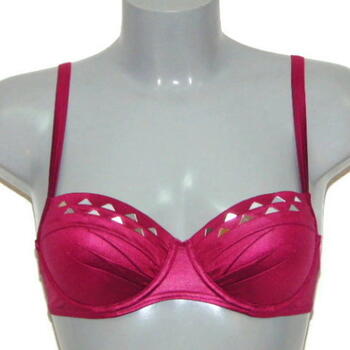 MARLIES DEKKERS LAGERTHAS REFLECTION Plunge balconette bikinitop Sirah Red