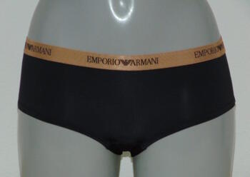 EMPORIO ARMANI Microfiber Black Gold Short