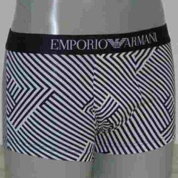 ARMANI TRUNK Black/White Stripes short