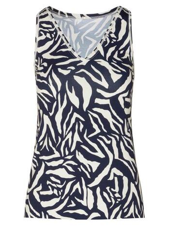 Eva Graphic Black/White Top