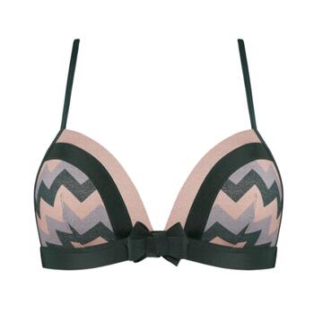 MARLIES DEKKERS COURAGE Zigzag print wireless triangle bh