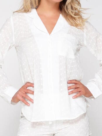 LINGADORE BRODERIE Pyjama shirt