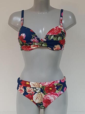 BOMAIN MAURITIUS Blue Flowerprint Bikini 