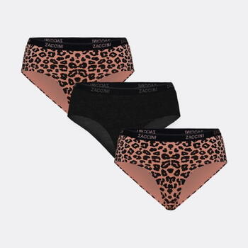 ZACCINI DAMES Hipster Leopard 3pack