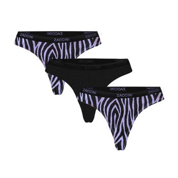 ZACCINI DAMES String Zebra 3pack