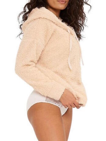 LINGADORE HOODY Sunkiss Creme Vest