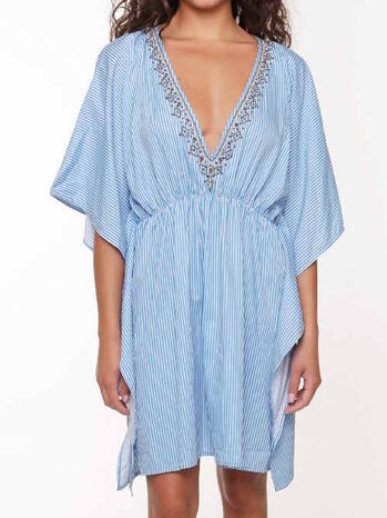 LINGADORE BEACH BLUE STRIPES Tuniek