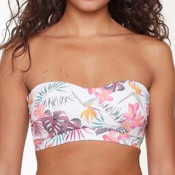 LINGADORE BEACH TROPIC FLORAL Bandeau Bikini Top