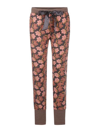 Charlie Choe Flower Nights Dames Pyjamabroek Donkergrijs Bloemen