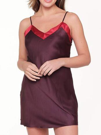LINGADORE NIGHT WINETASTING Bordeaux two tone Slipdress 