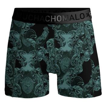 MUCHACHOMALO ROOSTER Green/print Boxershort [184]