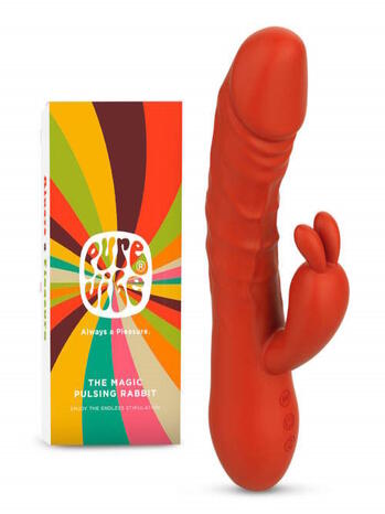 PureVibe Magic Pulsing Rabbit Vibrator Oranje
