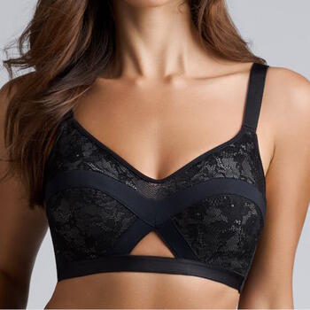MARLIES DEKKERS WING POWER Grey & Black Bralette bh