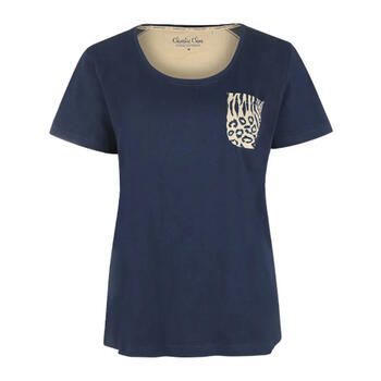 Charlie Choe Wild Hearted Pyjama shirt Blauw