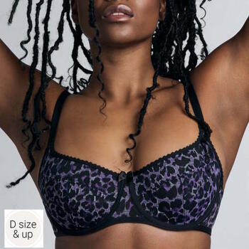 MARLIES DEKKERS PEEKABOO Purple/Print Soft Cup bh