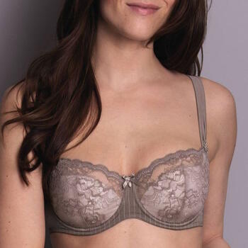 ROSA FAIA ANTONIA Dusty Grey soft cup balconette bh