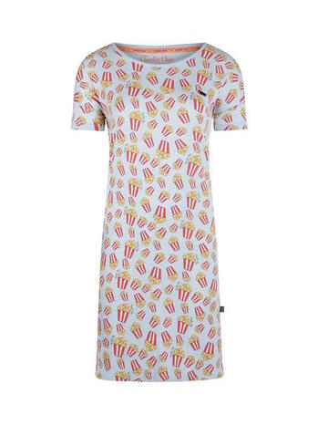 Charlie Choe Retro Nights Bigshirt Lichtblauw Popcorn