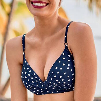 Rosa Faia Badmode Maja Bikinitop blauw wit