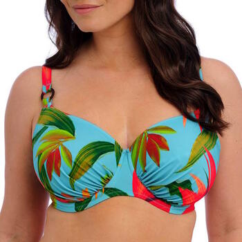 Fantasie Swim Pichola Uw Gathered Full Cup Bikini Top Aqua