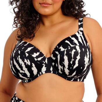 Elomi Swim Echo Shell Black Plunge Bikini Top
