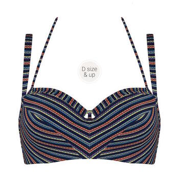 Marlies Dekkers SAMPLE Holi Vintage Marine Rainbow Soft Cup Bikini Top