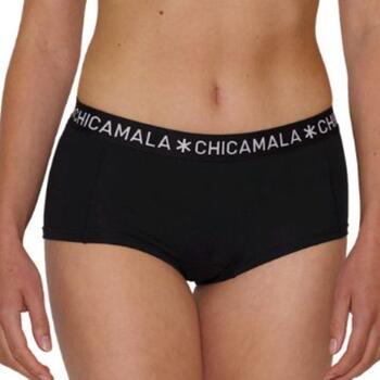 Chicamala Women 2-pack Boxershort Solid Black
