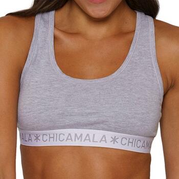 Chicamala Women Racer Back Solid Grey