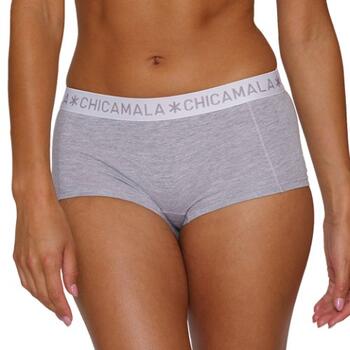 Chicamala Women 2-pack Boxershort Solid Grey
