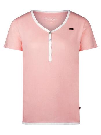 Charlie Choe Fresh Summer Nights Women T-shirt Ss Pink