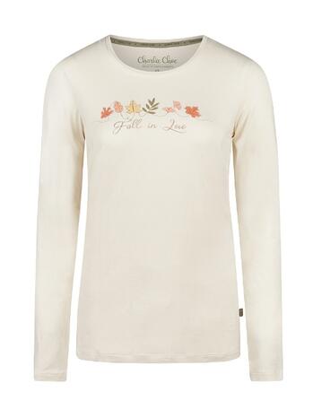 Charlie Choe Lovely Nights Women Longsleeve Off White