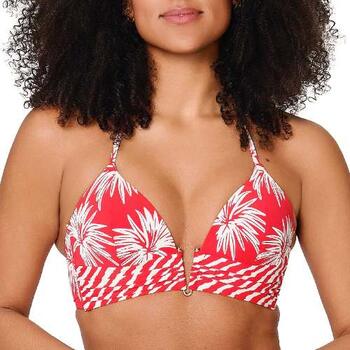 LingaDore Beach Voorgevormde Triangel Bikini top Leaf Stripe