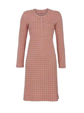 Ringella Dames Nachthemd mit Knopfleiste und Grafikdessin Teerose 5511018-838