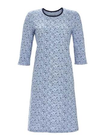 Ringella Dames Sleepshirt im Millefleurs mit 3/4 Arm Ciel 5511022-226