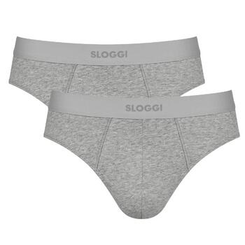 Sloggi Men EVER Ease Dark Brief 2P Grey Melange