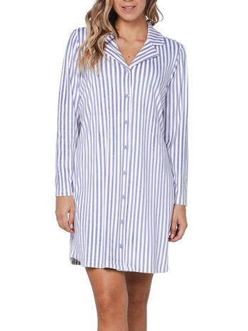 Pastunette Dames Nightdress full button (95 cm) Blue 111252-132-1-510