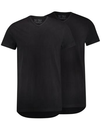 RJ Bodywear Men Everyday Gouda Shirt met V-hals Black