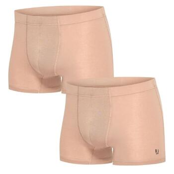 RJ Bodywear Men Good Life Milan Boxershort met korte pijp Natural