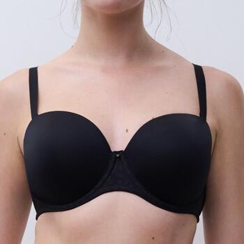 Chantelle Comfort Chic Bandeau T-shirt bra Zwart