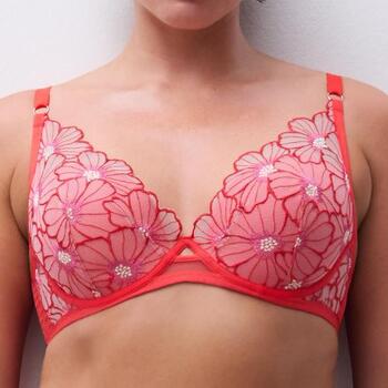 Chantelle Lush Plunge T-shirt bra Flamboyant flower