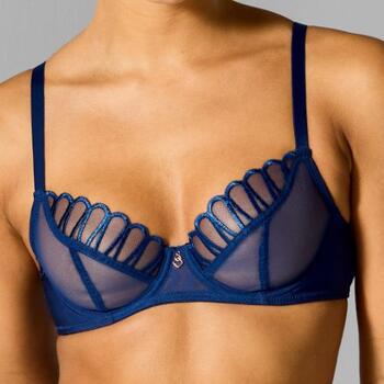 Sapph Lara 3-Part Plunge Bra Navy