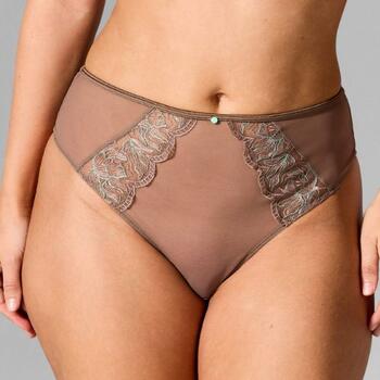 Sapph Chan Hight Waist Thong Dark Taupe